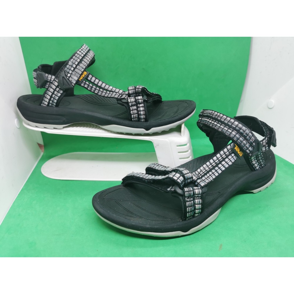 Teva Terra Fi Lite 1001474 Womens Black and White sandals Size 9